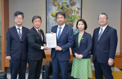 トランプ関税に関する県内中小企業支援について要望書提出